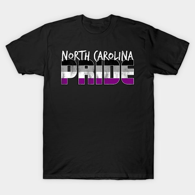 North Carolina Pride Asexual Flag T-Shirt by wheedesign